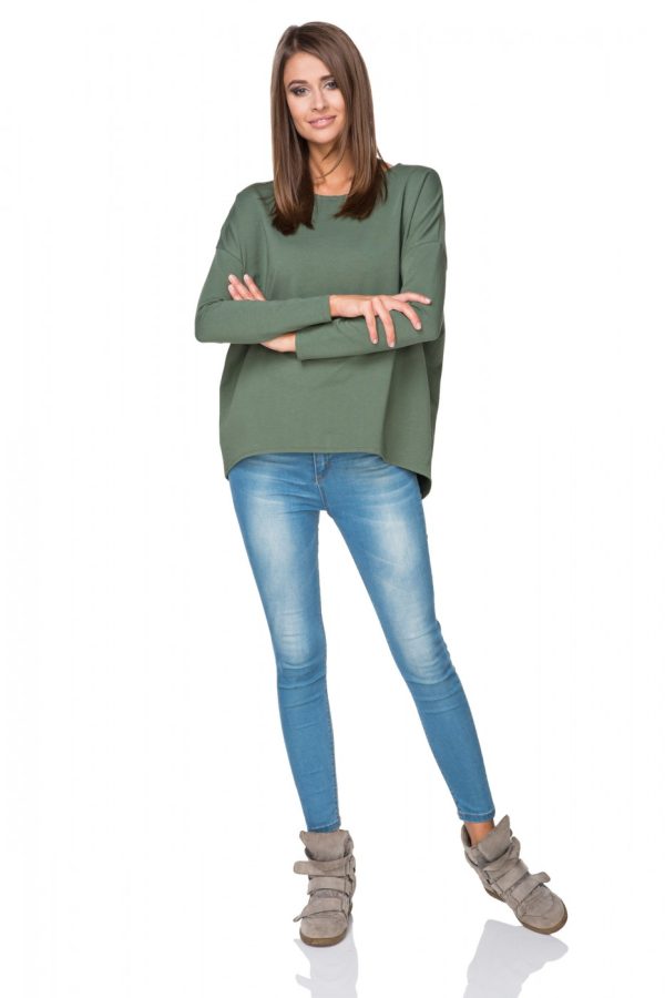 green Sweatshirt model 107348 Tessita