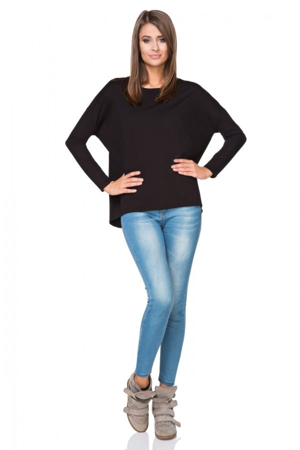 black Sweatshirt model 107350 Tessita