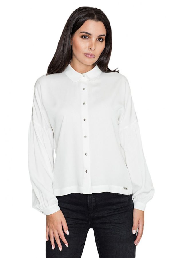 beige Long sleeve shirt model 111026 Figl