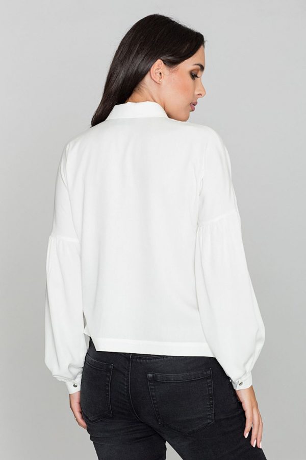 beige Long sleeve shirt model 111026 Figl