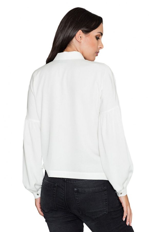 beige Long sleeve shirt model 111026 Figl