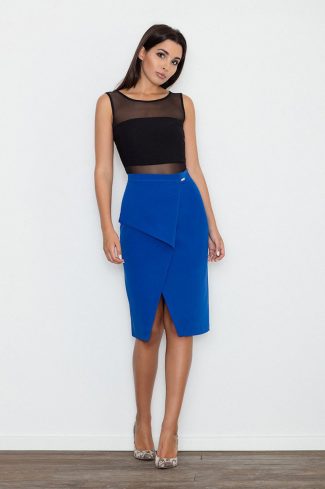 blue Classic skirt model 111096 Figl