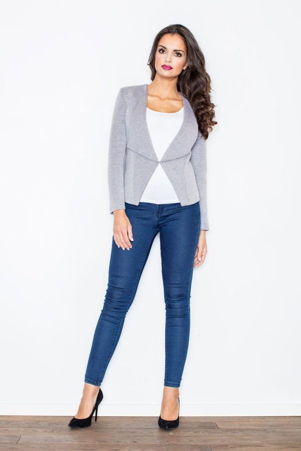 grey Jacket model 44166 Figl
