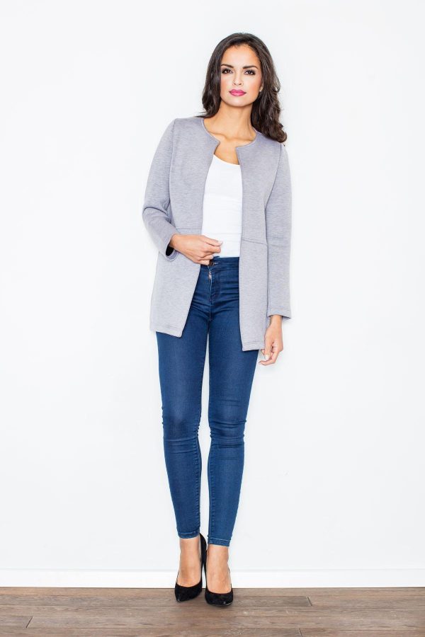 grey Jacket model 43843 Figl