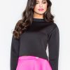 312729 black Blouse model 43869 Figl