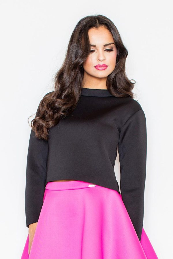 black Blouse model 43869 Figl