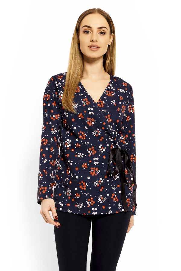 navy blue Blouse model 113173 PeeKaBoo