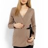 317368 beige Maternity blouse model 113241 PeeKaBoo