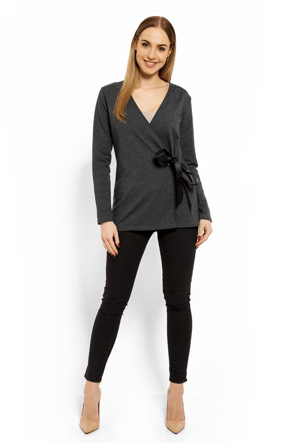 grey Blouse model 113246 PeeKaBoo