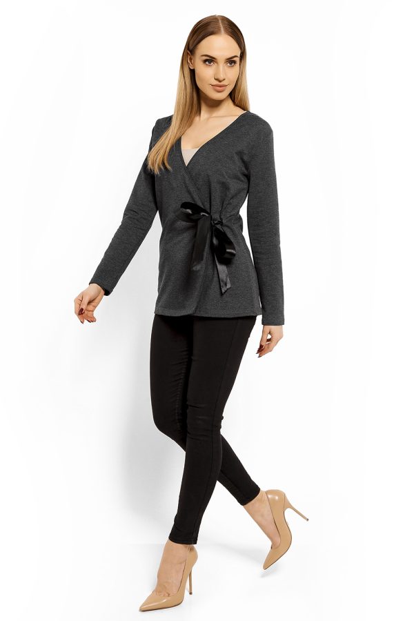 grey Blouse model 113246 PeeKaBoo