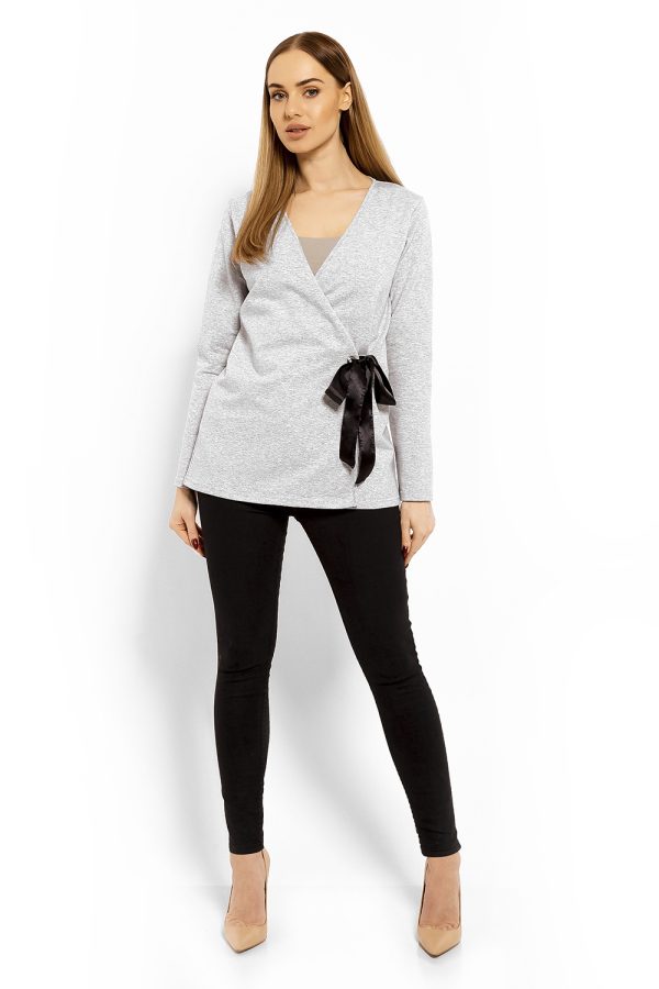 grey Blouse model 113249 PeeKaBoo