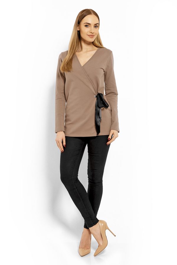 beige Blouse model 113250 PeeKaBoo