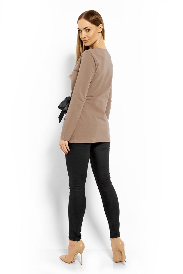 beige Blouse model 113250 PeeKaBoo