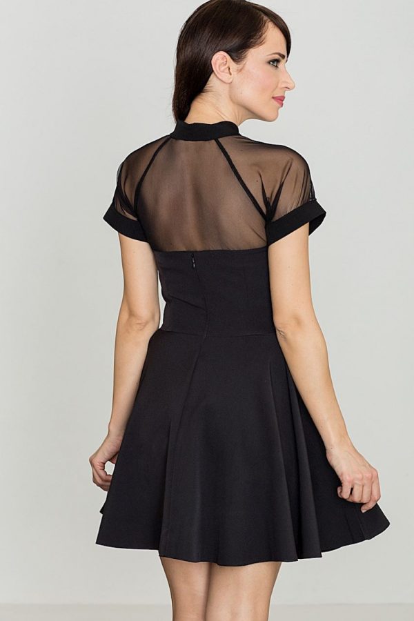 black Short dress model 114300 Lenitif