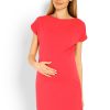 320094 red Pregnancy dress model 114496 PeeKaBoo