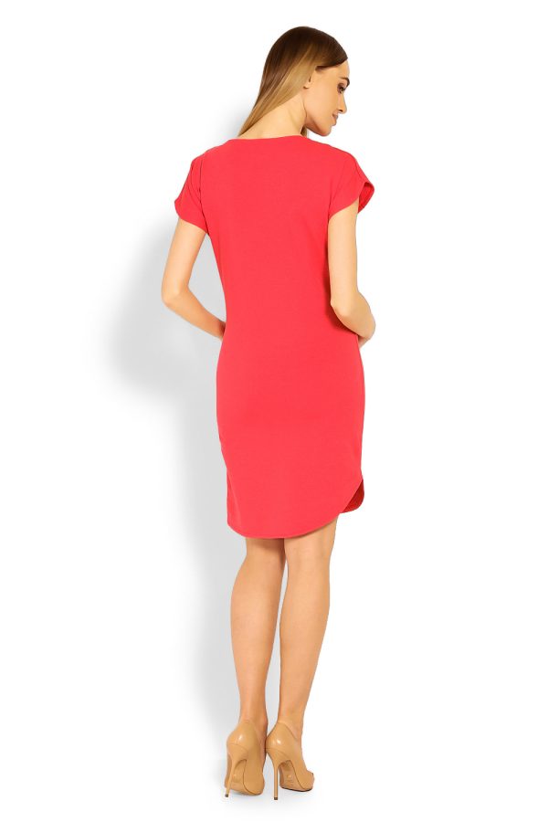 red Pregnancy dress model 114496 PeeKaBoo