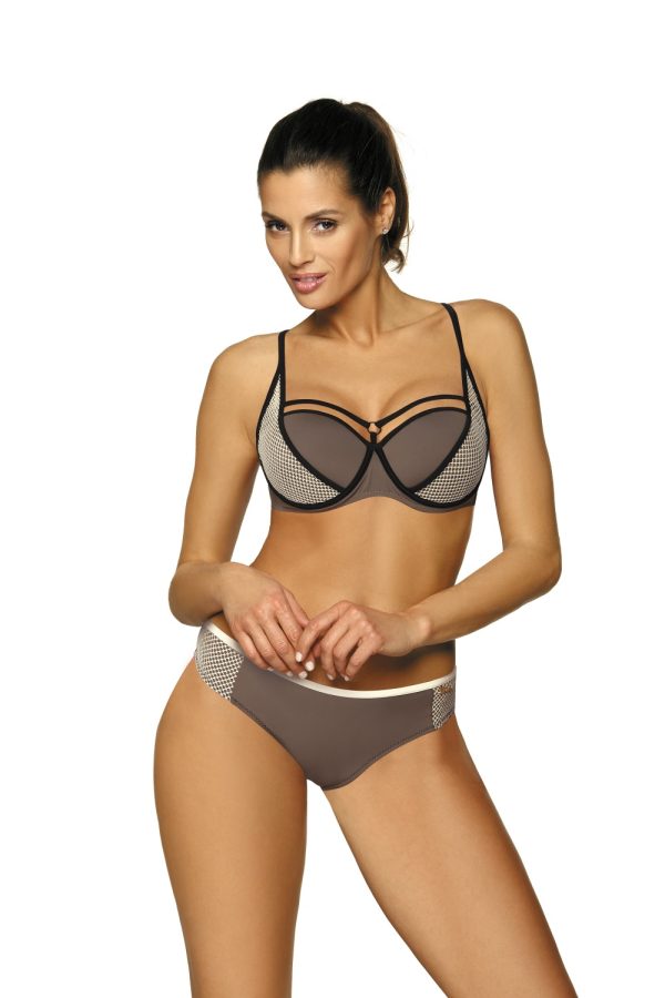 brown Swimsuit two piece model 116578 Marko