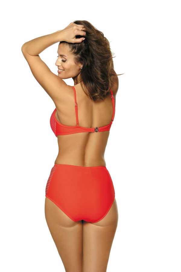orange Swimsuit two piece model 113121 Marko