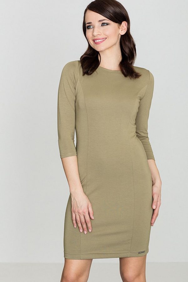 green Short dress model 119334 Lenitif