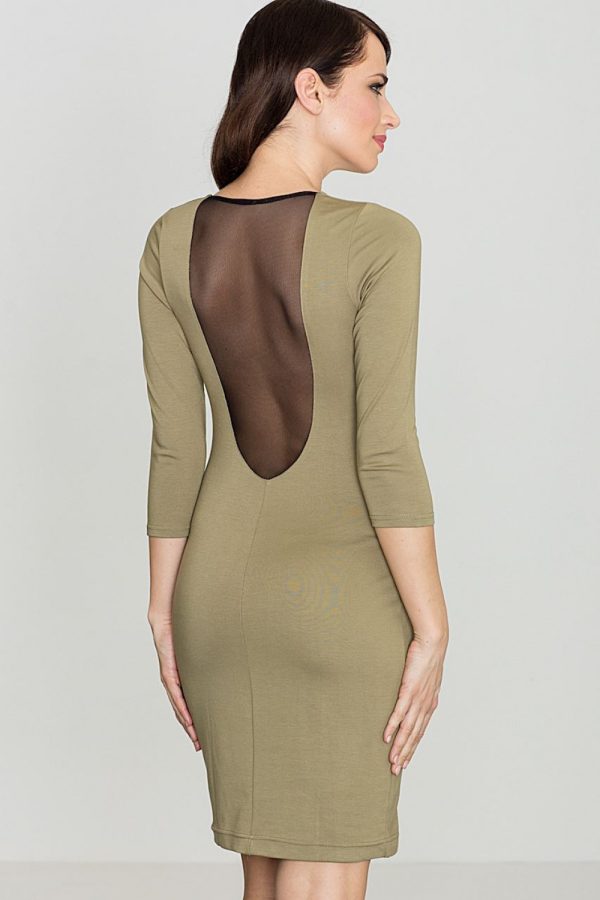 green Short dress model 119334 Lenitif