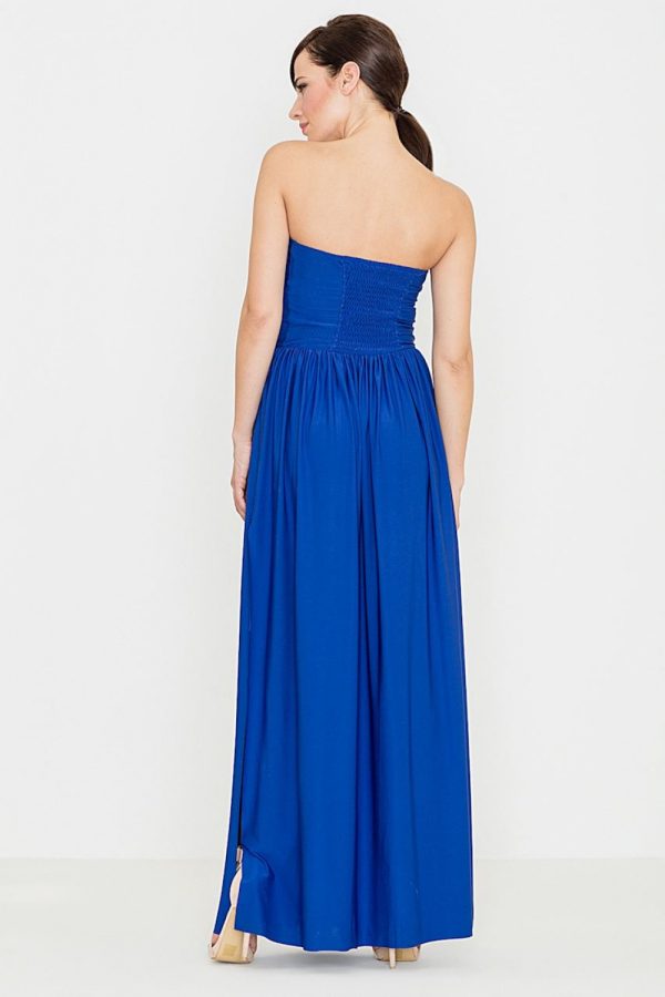 blue Long dress model 119354 Lenitif