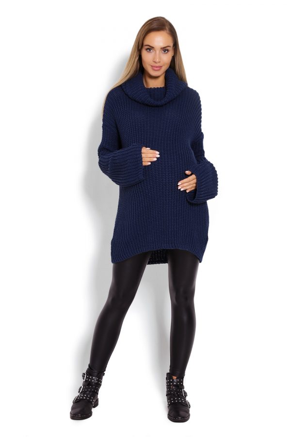 navy blue Pregnancy sweater model 122946 PeeKaBoo