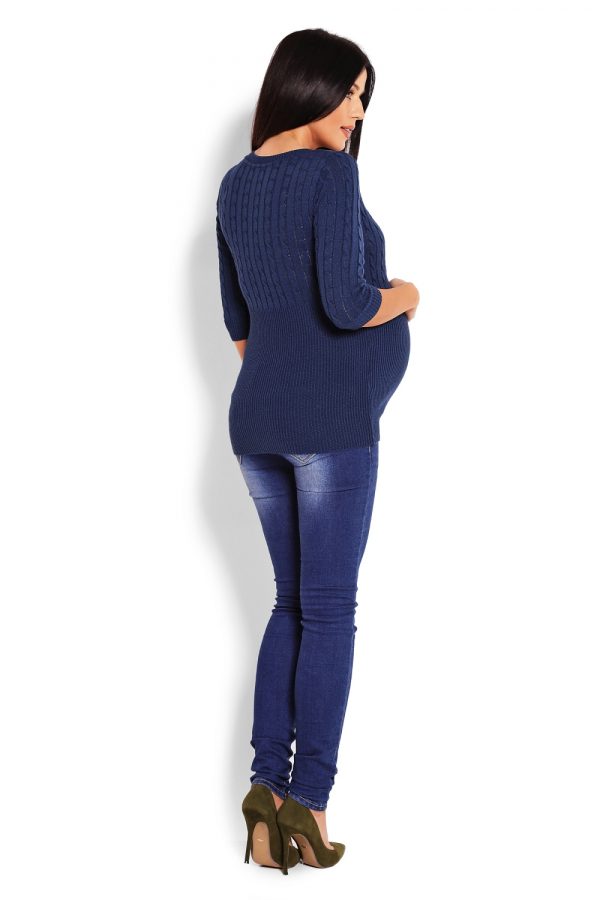 navy blue Pregnancy sweater model 123422 PeeKaBoo