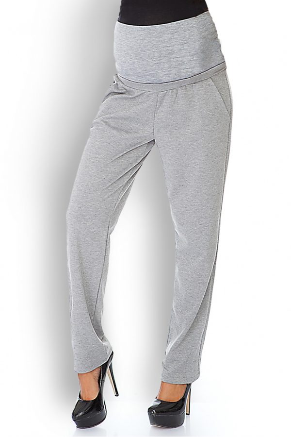 grey Maternity pants model 126079 PeeKaBoo