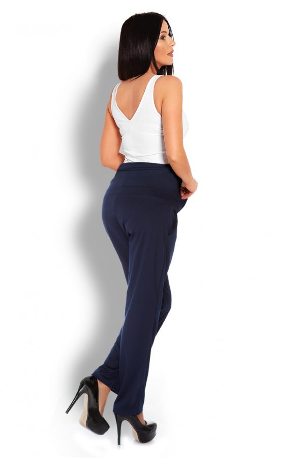 navy blue Maternity pants model 126081 PeeKaBoo