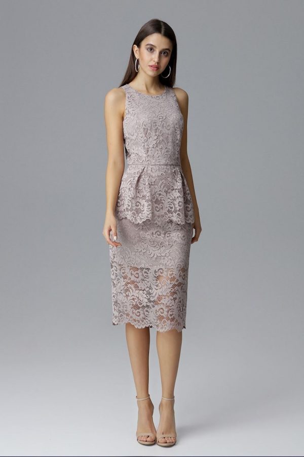 beige Evening dress model 126202 Figl