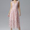828380 pink Evening dress model 126205 Figl