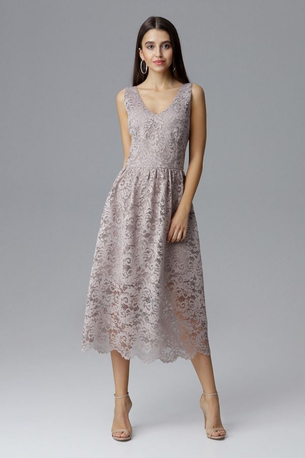 beige Evening dress model 126207 Figl
