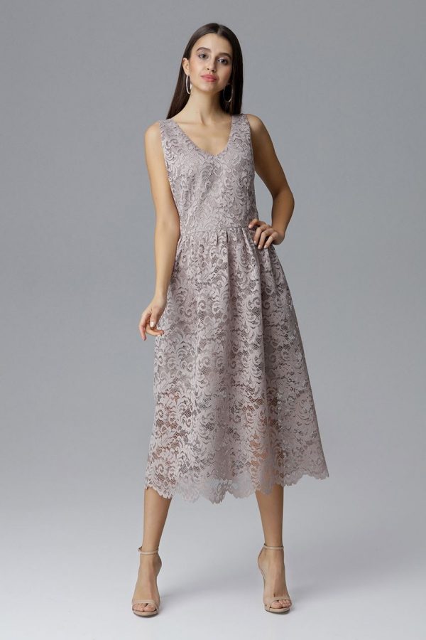 beige Evening dress model 126207 Figl