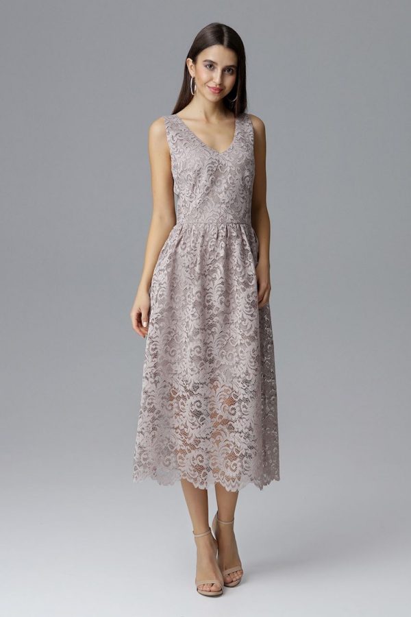 beige Evening dress model 126207 Figl