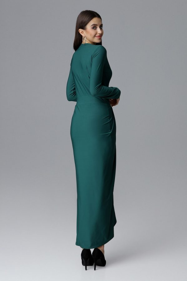green Long dress model 126214 Figl