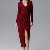 828408 red Long dress model 126215 Figl