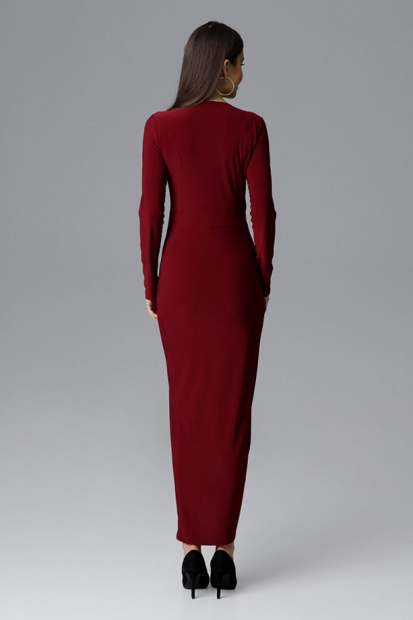 red Long dress model 126215 Figl