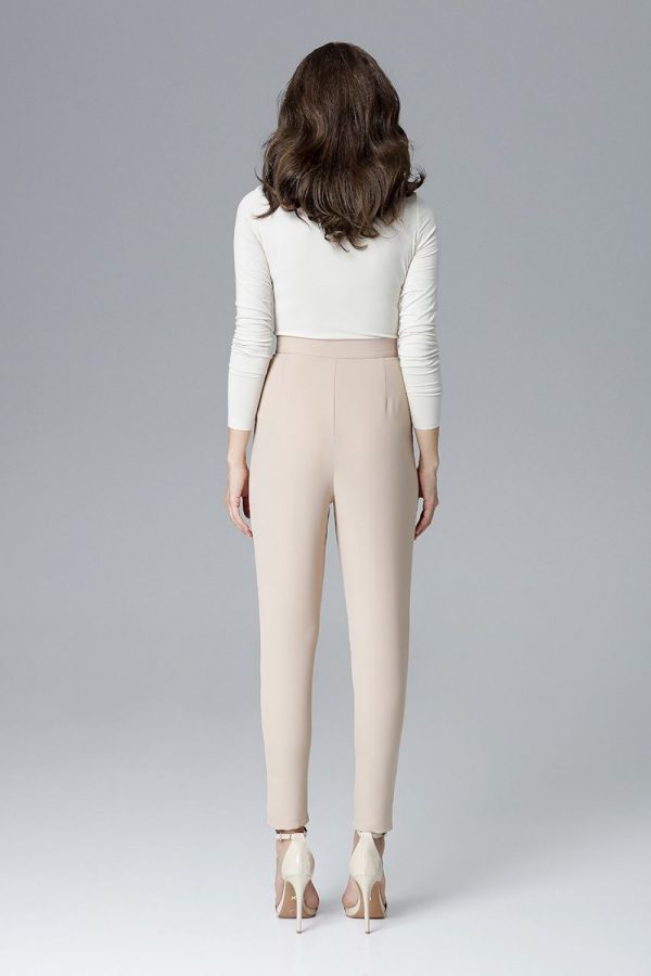 beige Women trousers model 128531 Lenitif