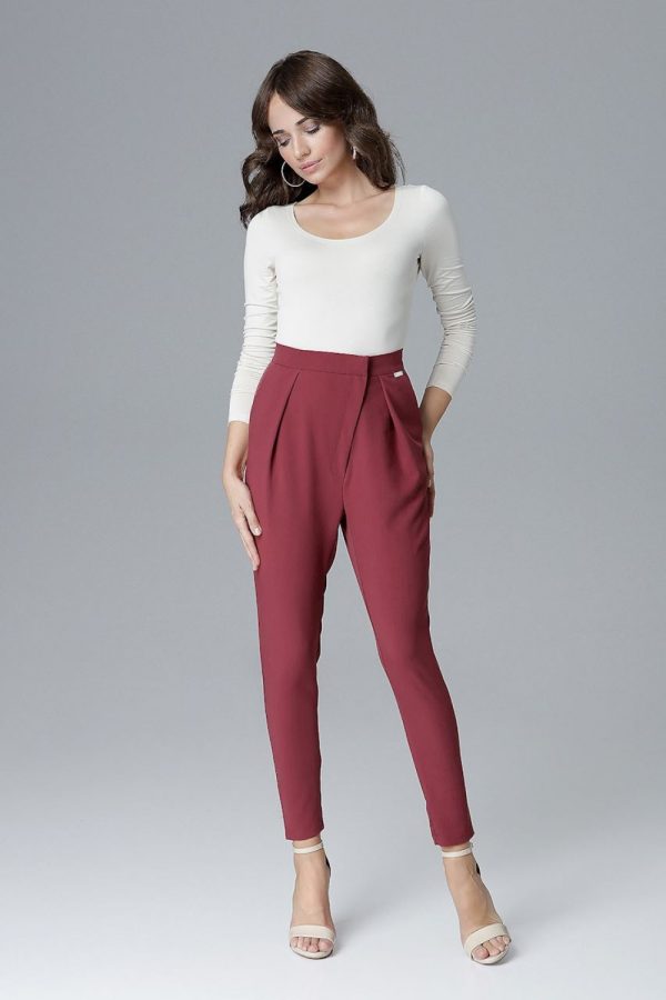 red Women trousers model 128532 Lenitif