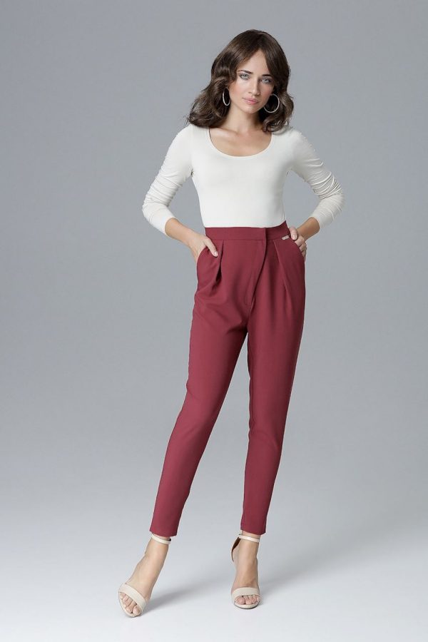 red Women trousers model 128532 Lenitif
