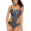 grey Swimsuit one piece model 129276 Marko