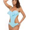 blue Swimsuit one piece model 129490 Marko
