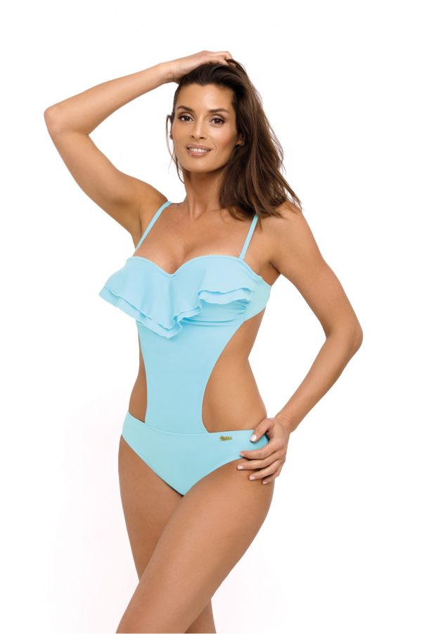 blue Swimsuit one piece model 129490 Marko