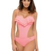 pink Swimsuit one piece model 129512 Marko