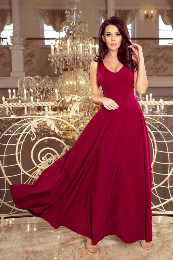 red Long dress model 131669 Numoco