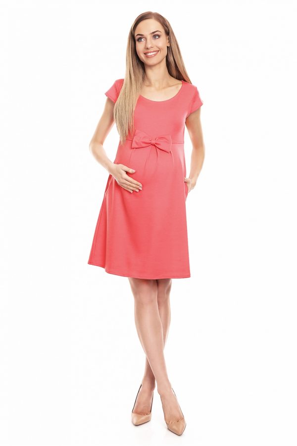 red Pregnancy dress model 131966 PeeKaBoo