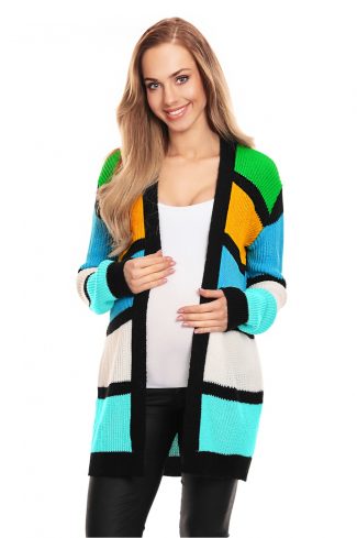 multicolor Cardigan model 132011 PeeKaBoo