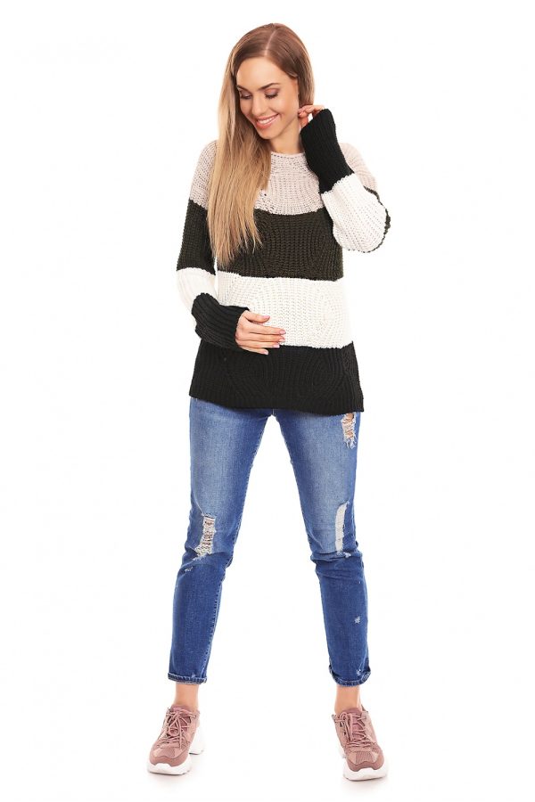 multicolor Pregnancy sweater model 132018 PeeKaBoo
