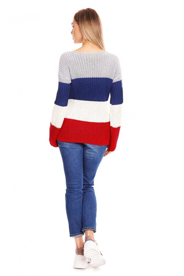 multicolor Pregnancy sweater model 132021 PeeKaBoo