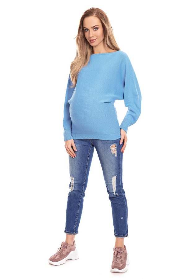 blue Pregnancy sweater model 94497 PeeKaBoo